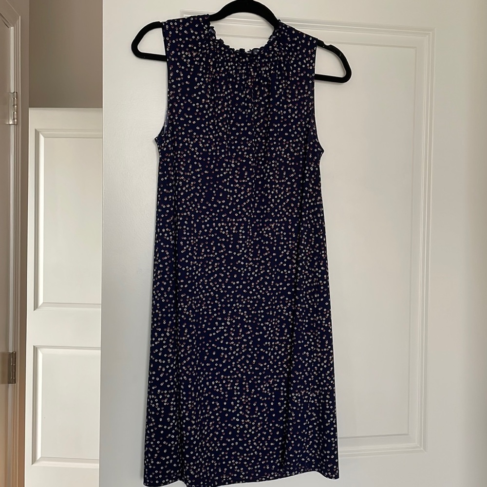 Gathered Neck Knit Dress